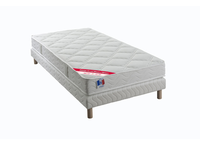 Matelas mémoire de forme et sommier 90 x 190 cm NOX - Matelas mémoire de forme et sommier 90 x 190 cm NOX