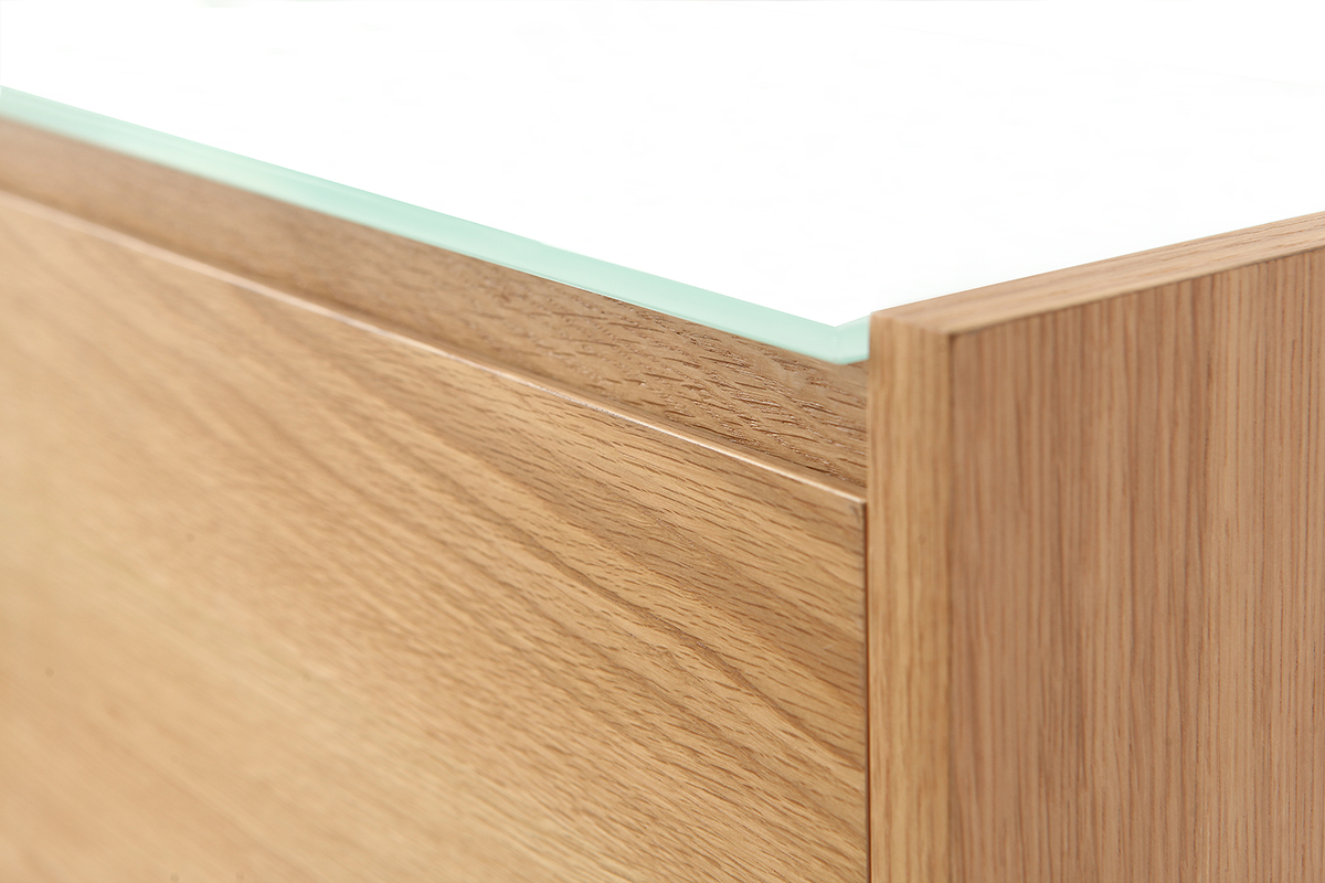 Meuble � chaussures scandinave 3 compartiments ch�ne ZAPPA