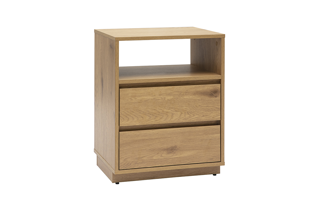 Meuble de rangement avec tiroirs finition bois clair ch�ne L50 cm SEVILLE