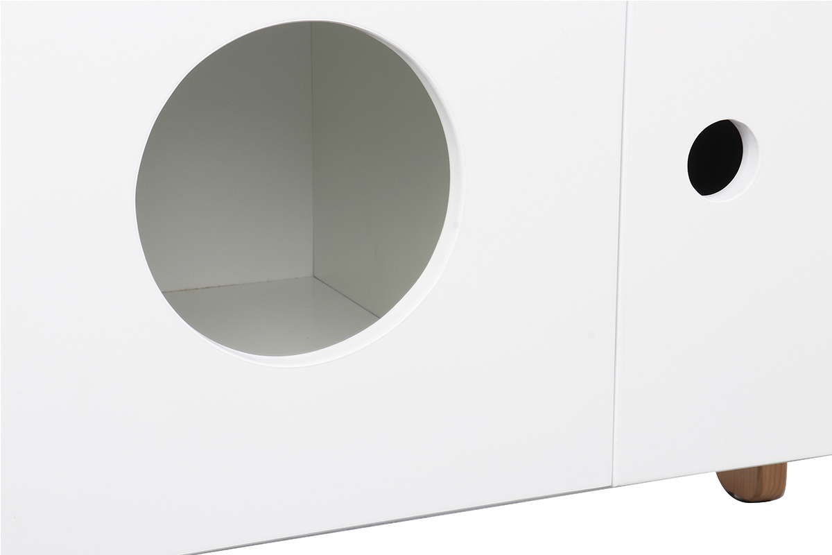 Meuble de rangement enfant bois et blanc TIMEHLO