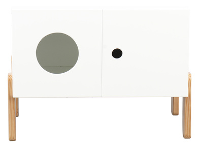 Meuble de rangement enfant bois et blanc TIMEHLO - Meuble de rangement enfant bois et blanc TIMEHLO