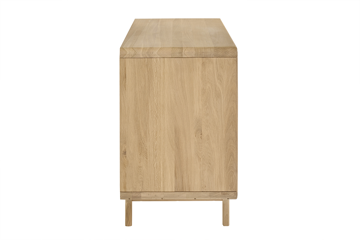 Meuble de salle de bain en bois ch�ne massif L120 cm ESTEBAN