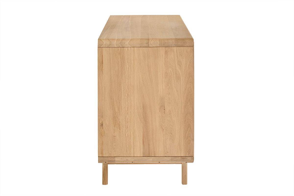 Meuble de salle de bain en bois ch�ne massif L120 cm ESTEBAN