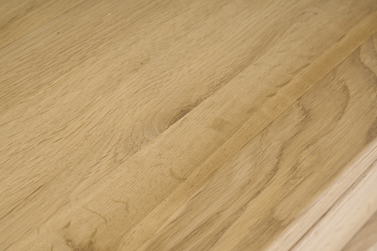 Meuble de salle de bain en bois ch�ne massif L120 cm MARIN