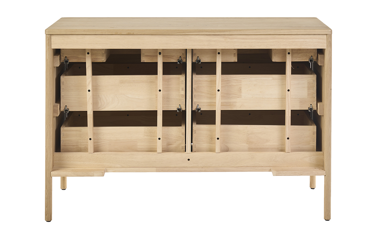 Meuble de salle de bain en bois ch�ne massif L120 cm MARIN