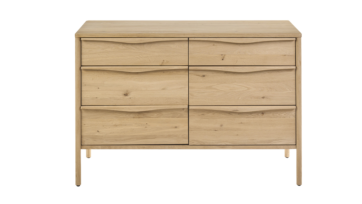 Meuble de salle de bain en bois ch�ne massif L120 cm MARIN