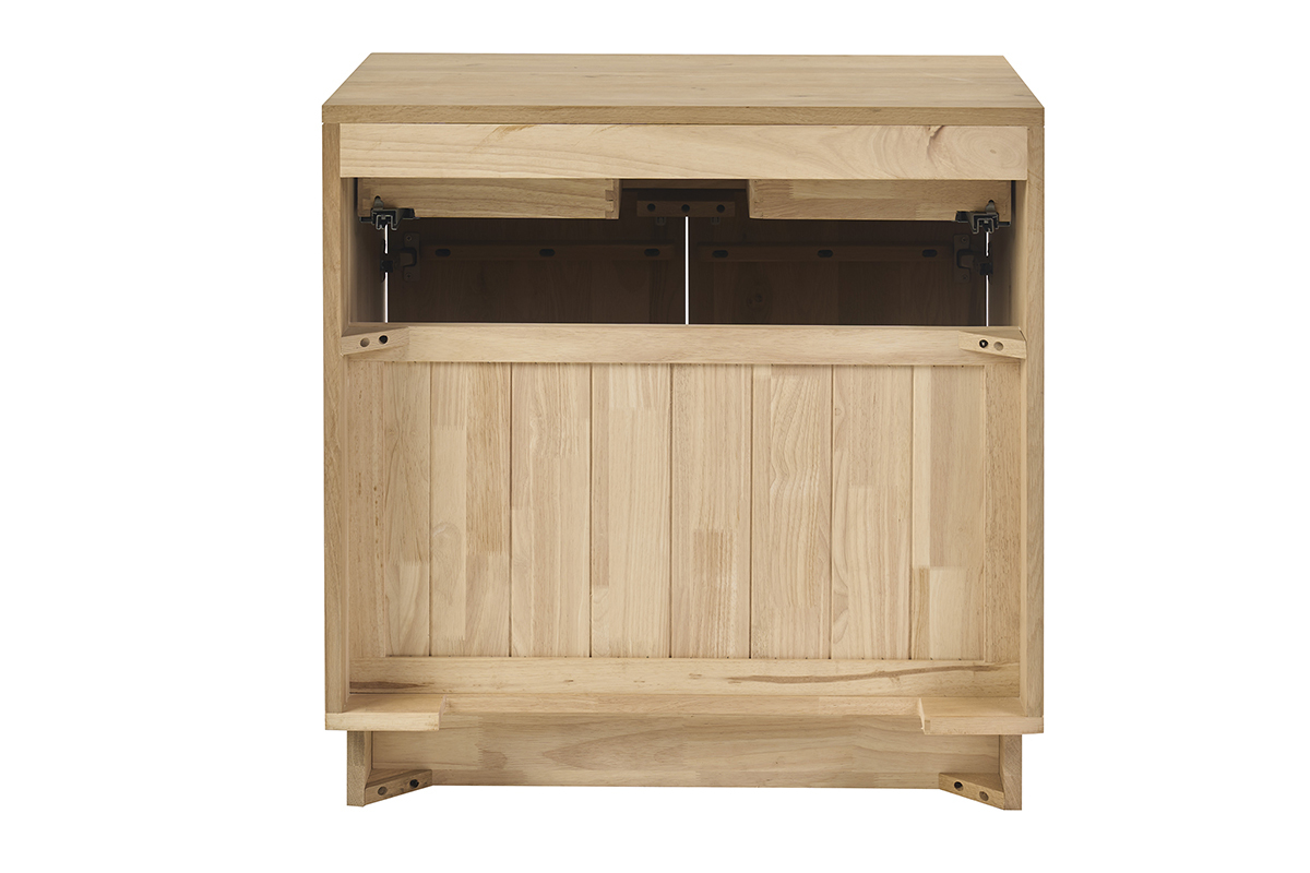 Meuble de salle de bain en bois ch�ne massif L80 cm ALISTAIR