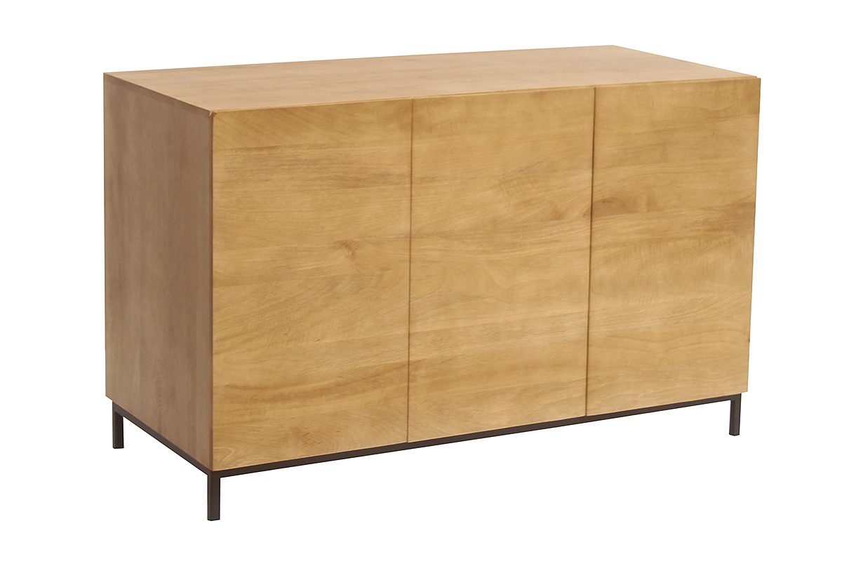 Meuble de salle de bain en bois manguier massif L120 cm YPSTER
