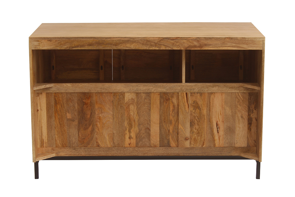 Meuble de salle de bain en bois manguier massif L120 cm YPSTER
