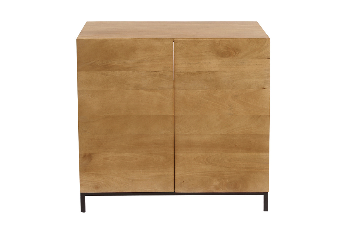 Meuble de salle de bain en bois manguier massif L80 cm YPSTER