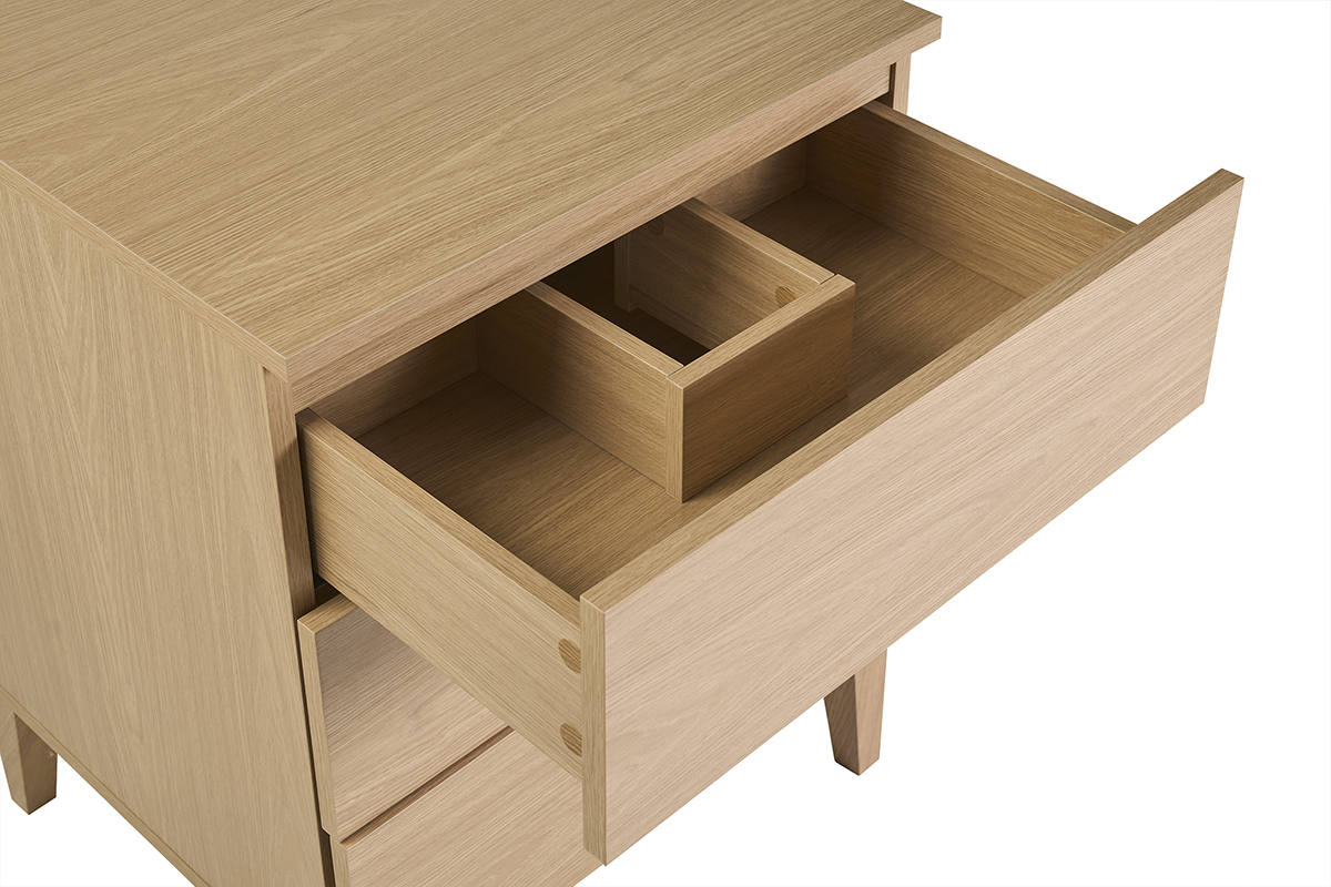 Meuble de salle de bain finition bois ch�ne L60 cm FREDDY