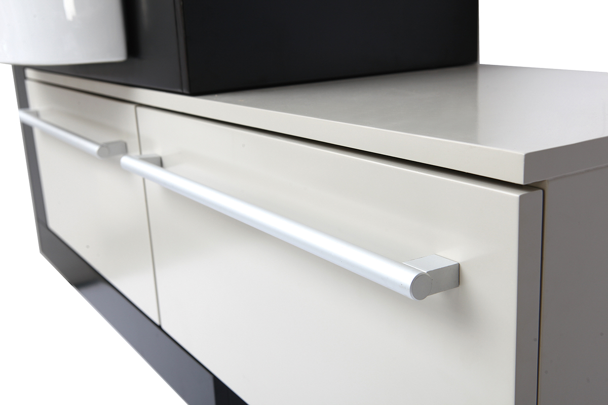 Meuble de salle de bain : vasque, meuble sous vasque et miroir MARLO