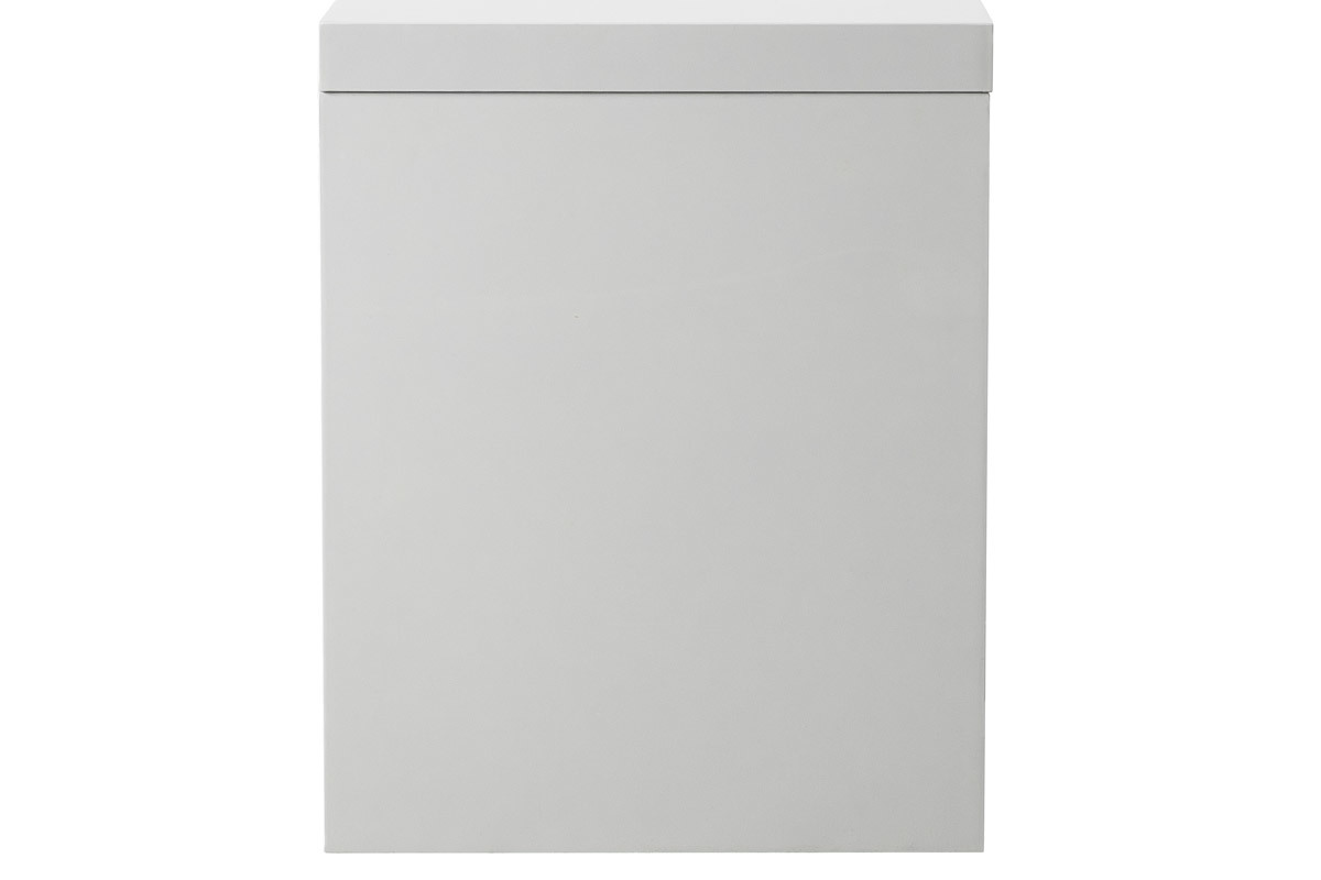 Meuble d'entr�e blanc laqu� avec rangements WELCOME