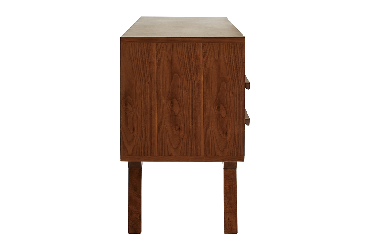 Meuble TV - Buffet vintage bois fonc noyer L160 cm VOLVER