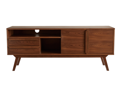 Meuble TV - Buffet vintage bois foncé noyer L160 cm VOLVER