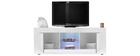 Meuble TV design laqué blanc 180 cm LATTE