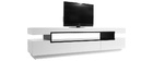 Meuble TV design laqué blanc brillant LIVO
