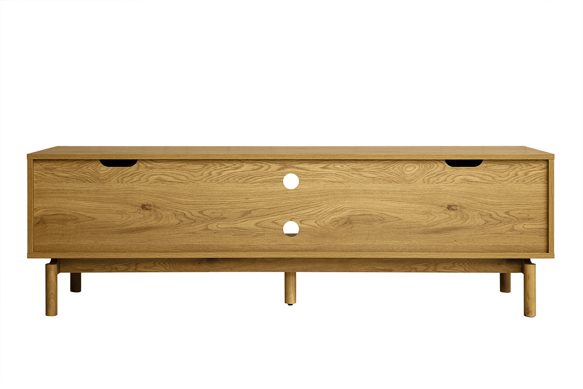 Meuble TV finition bois ch�ne L160 cm YSEULT