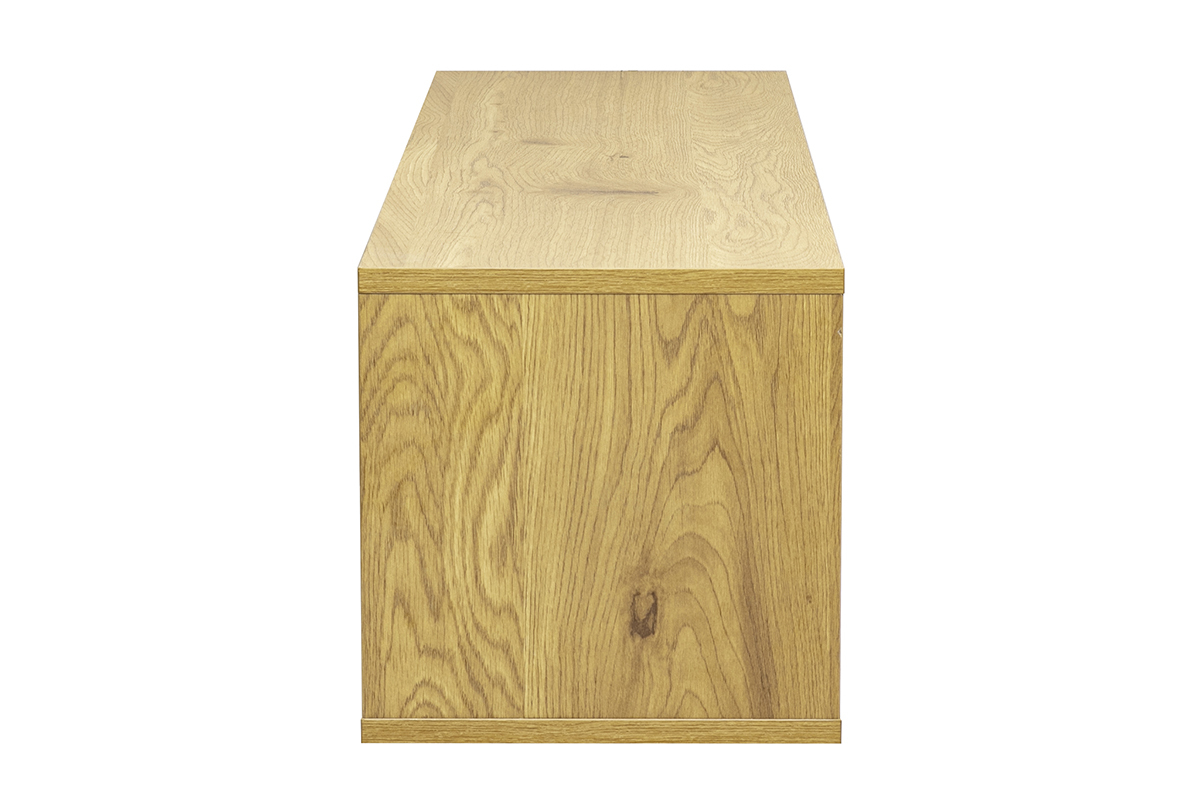 Meuble TV mural finition bois clair ch�ne L120 cm FLEXO