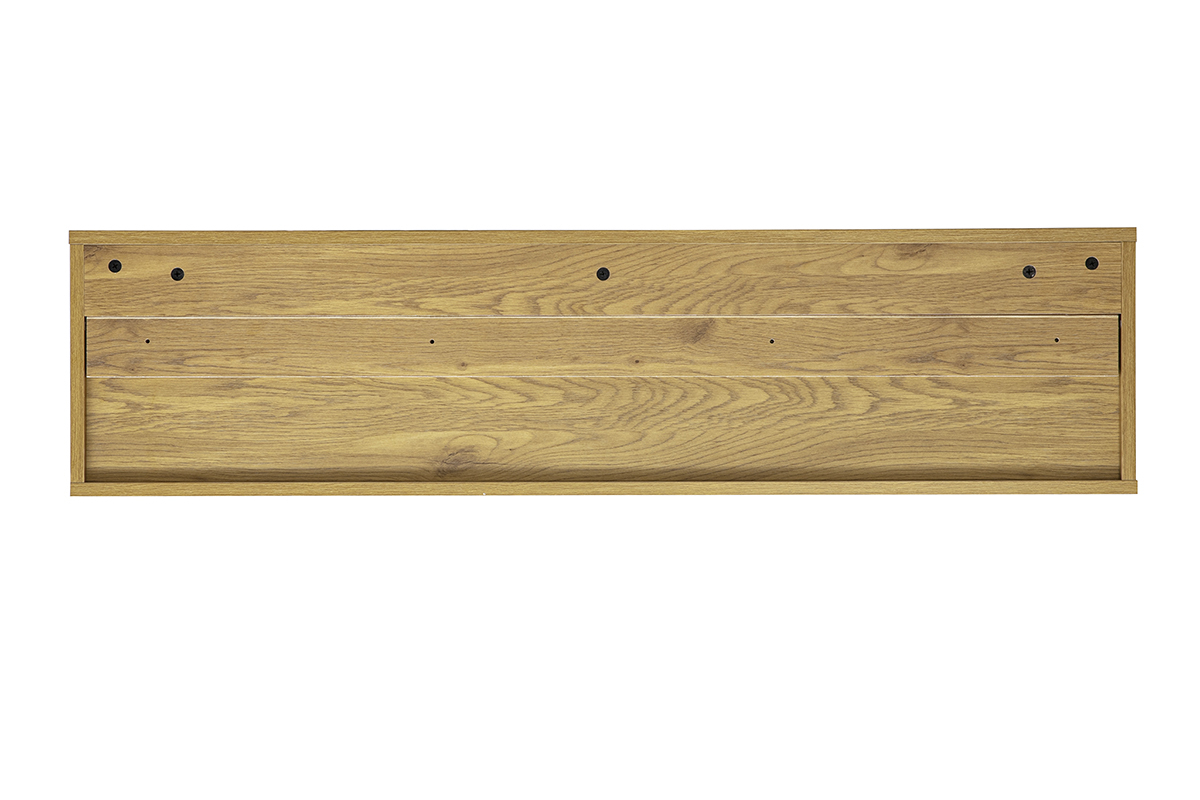 Meuble TV mural finition bois clair ch�ne L120 cm FLEXO