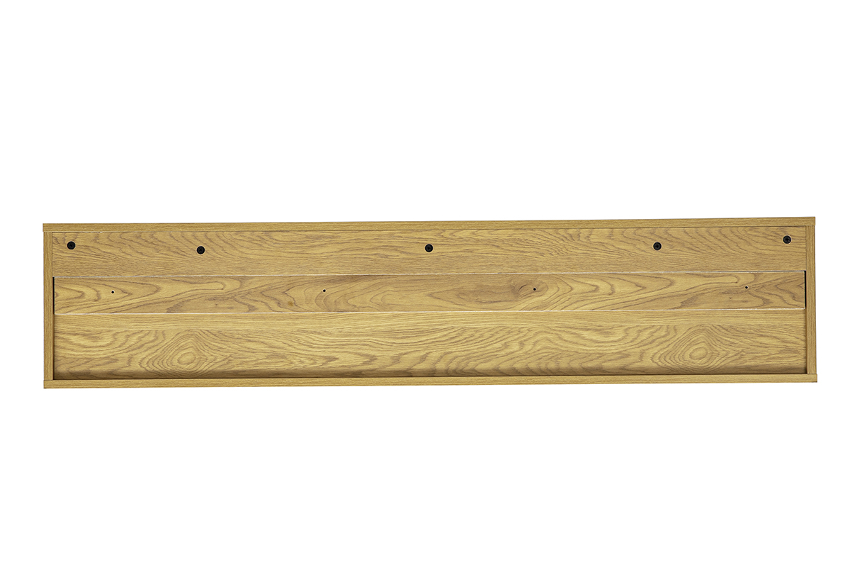 Meuble TV mural finition bois clair ch�ne L140 cm FLEXO