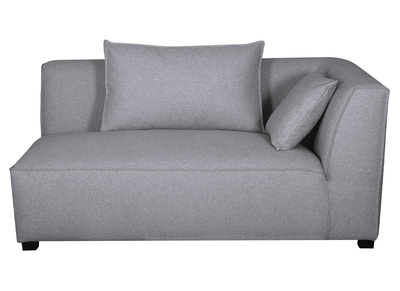 Module d'angle droit pour canapé en tissu gris clair PLURIEL