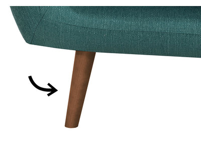 Pieds finition noyer (lot de 4) OLAF