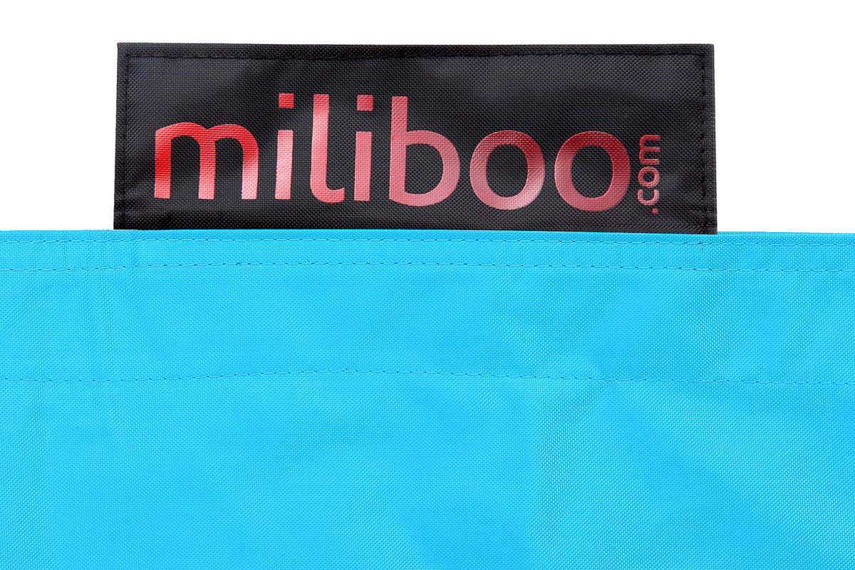 Pouf g�ant design bleu BIG MILIBAG