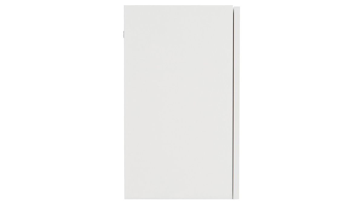 Rangement mural ferm carr finition blanc laqu brillant L55 cm ETERNEL