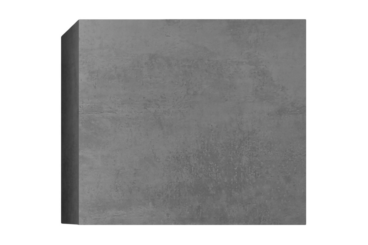 Rangement mural ferm� carr� finition gris fonc� L55 cm ETERNEL