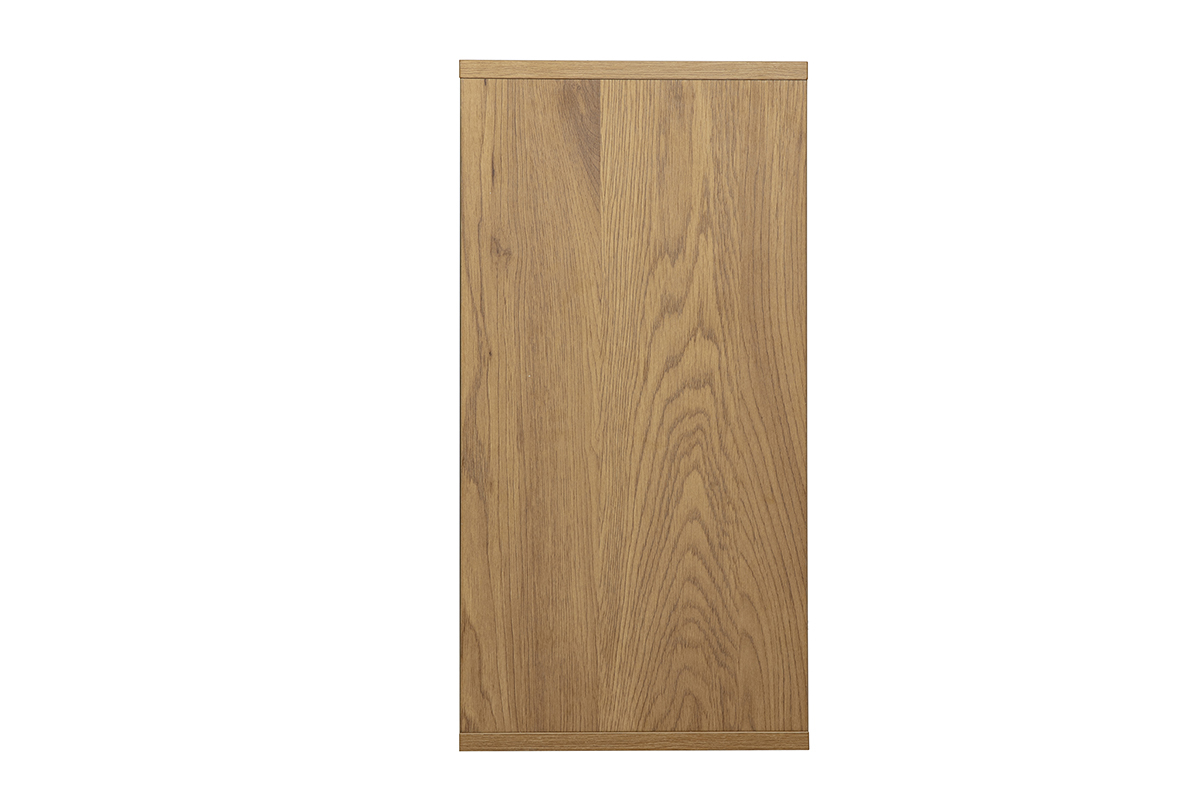 Rangement mural finition blanche et bois clair ch�ne L30 cm FLEXO