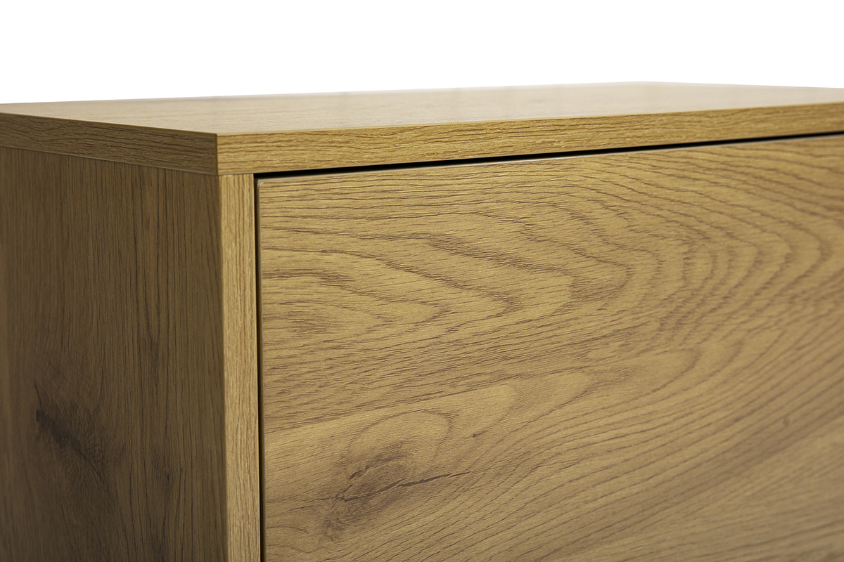 Rangement mural finition bois clair ch�ne L55 cm FLEXO