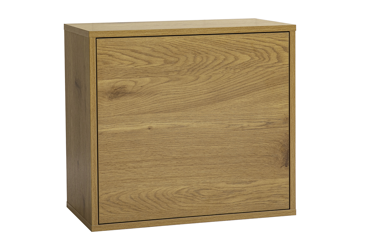 Rangement mural finition bois clair ch�ne L55 cm FLEXO