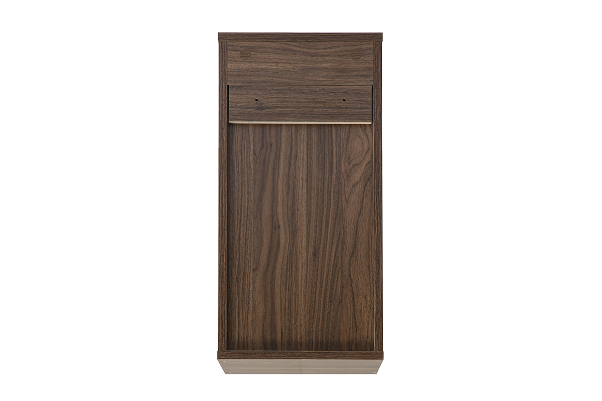 Rangement mural finition bois fonc� noyer L30 cm FLEXO