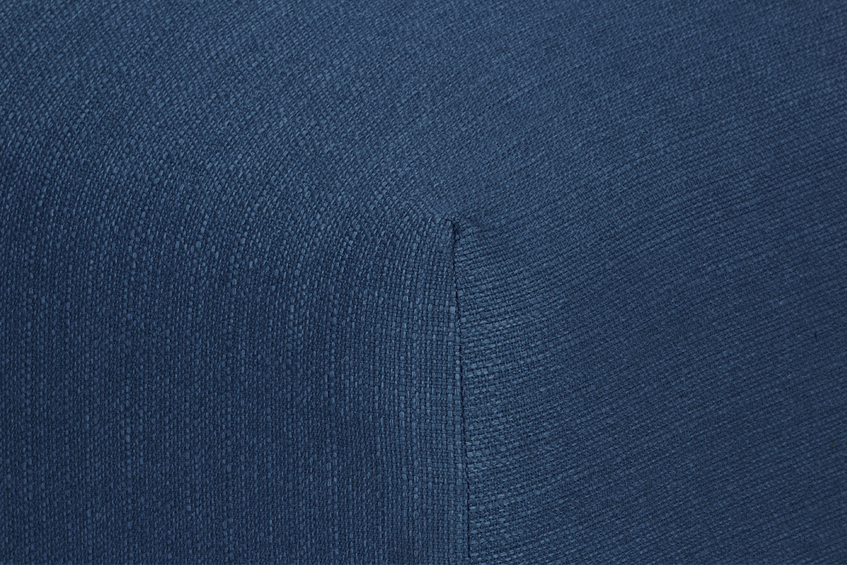 Repose-pieds design tissu bleu fonc MODULO