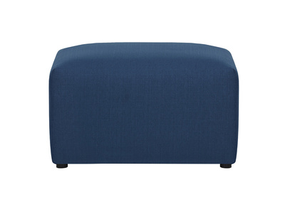 Repose-pieds design tissu bleu fonc&eacute; MODULO