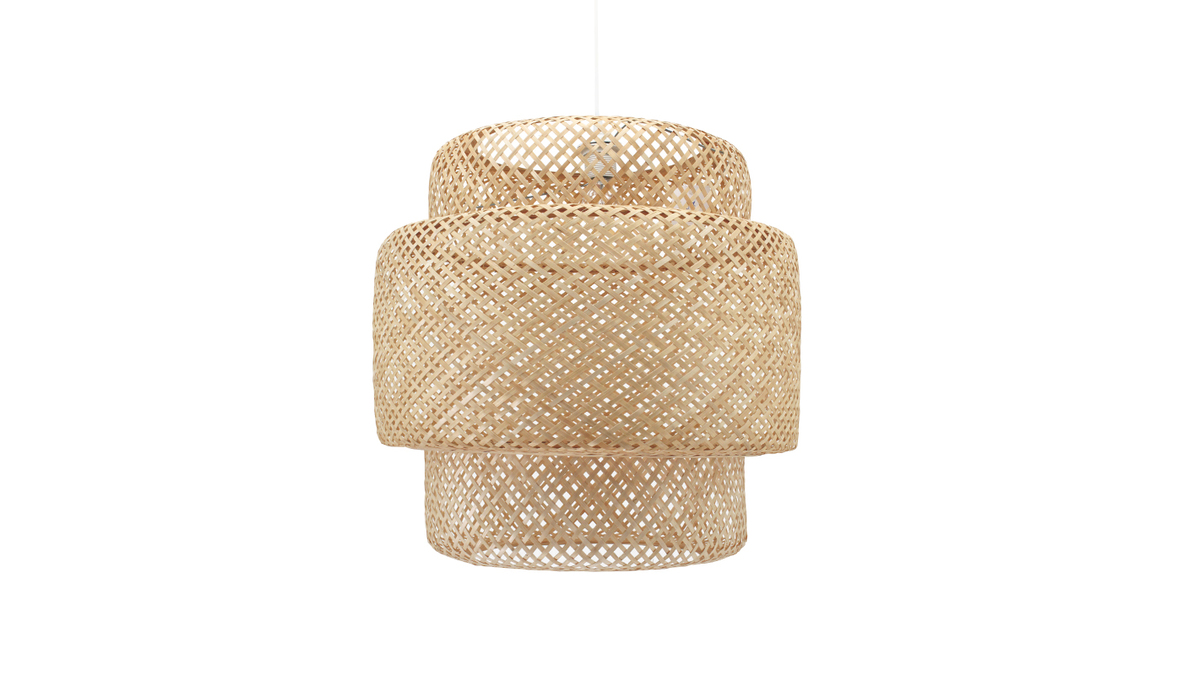 Suspension bohme en bambou tress D50 cm WILD