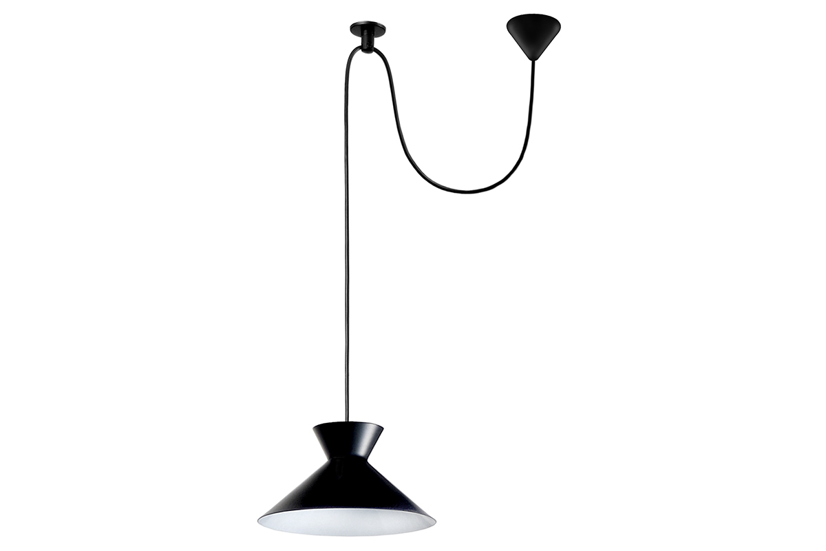 Suspension design m�tal noir LEEDS