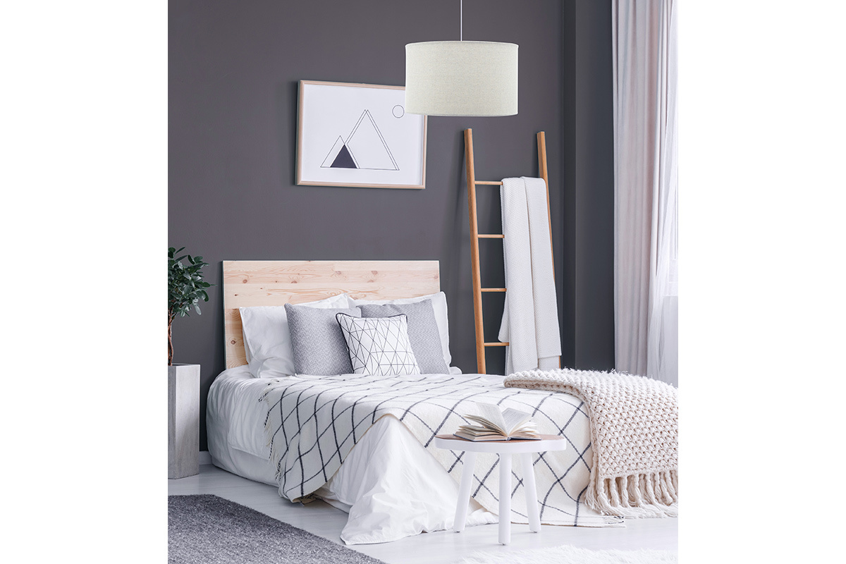 Suspension en jute grise D35 cm NIL