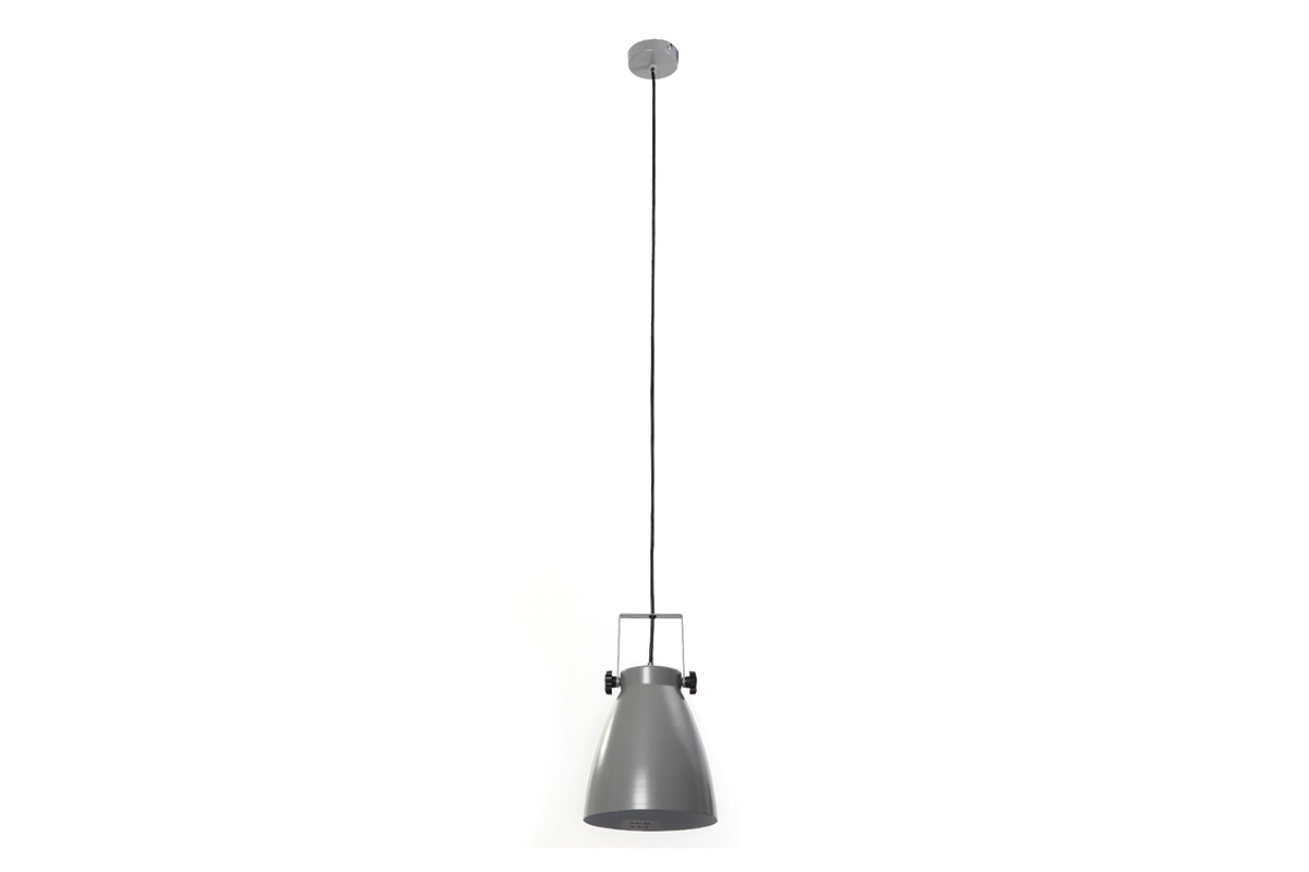 Suspension industrielle gris LOWIE