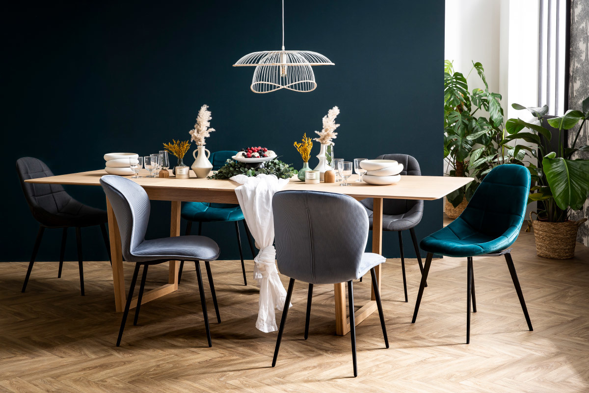 Suspension m�tal blanc et rotin STEAM