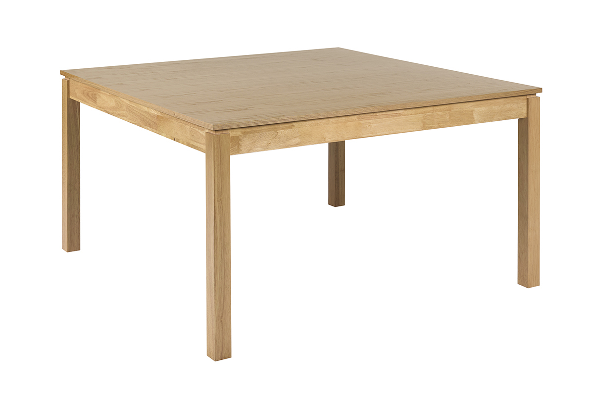 Table � manger carr�e bois clair L140 cm SYLVA