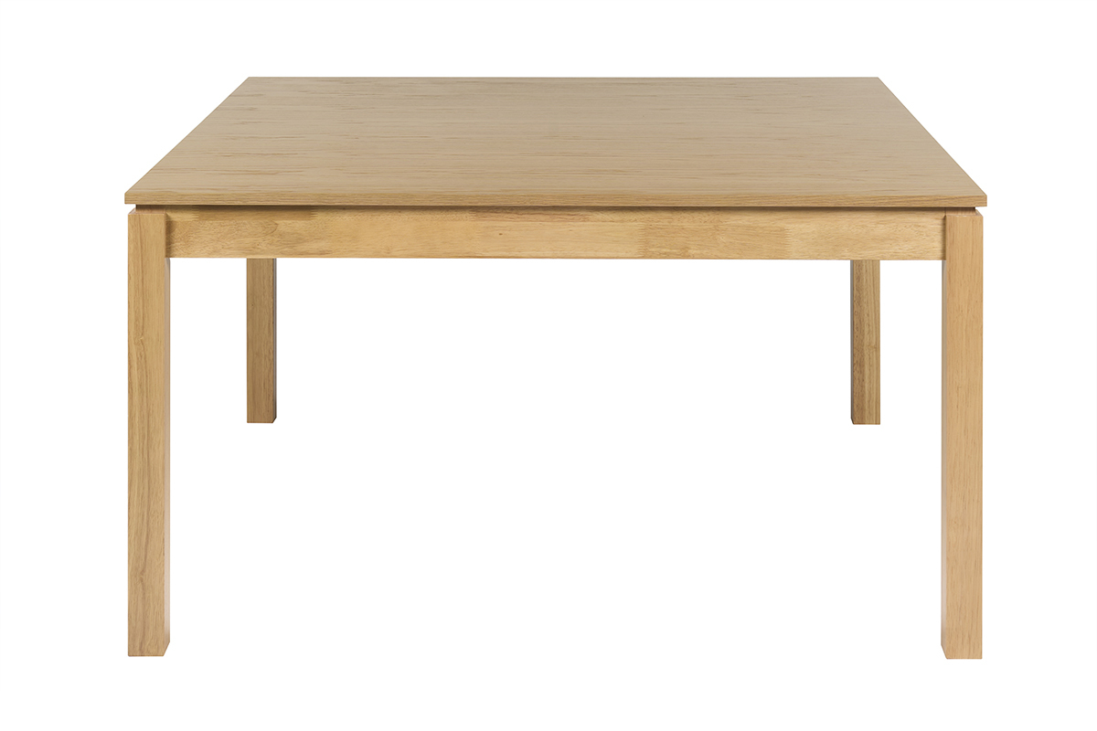 Table � manger carr�e bois clair L140 cm SYLVA