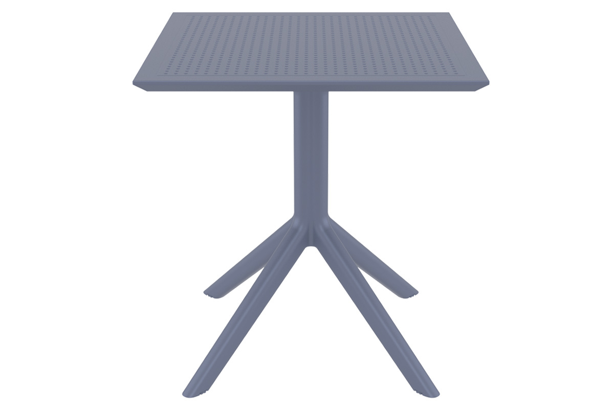 Table � manger carr�e design grise int�rieur / ext�rieur OSKOL