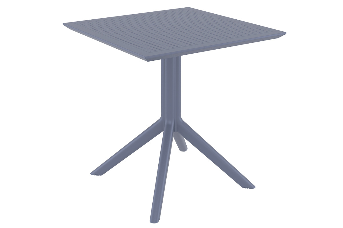Table � manger carr�e design grise int�rieur / ext�rieur OSKOL