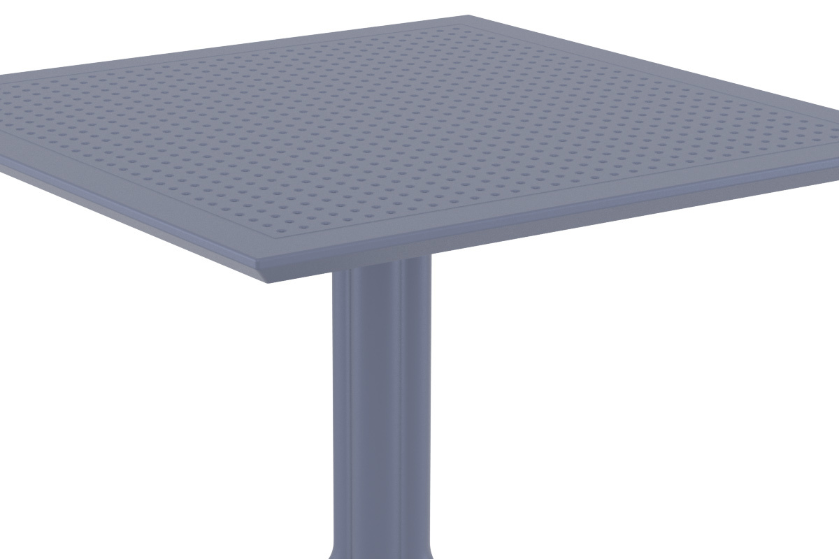 Table � manger carr�e design grise int�rieur / ext�rieur OSKOL