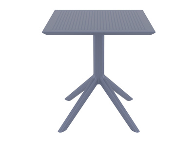 Table &agrave; manger carr&eacute;e design grise int&eacute;rieur / ext&eacute;rieur OSKOL
