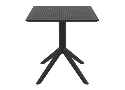 Table à manger carrée design noire intérieur / extérieur OSKOL - Table à manger carrée design noire intérieur / extérieur OSKOL
