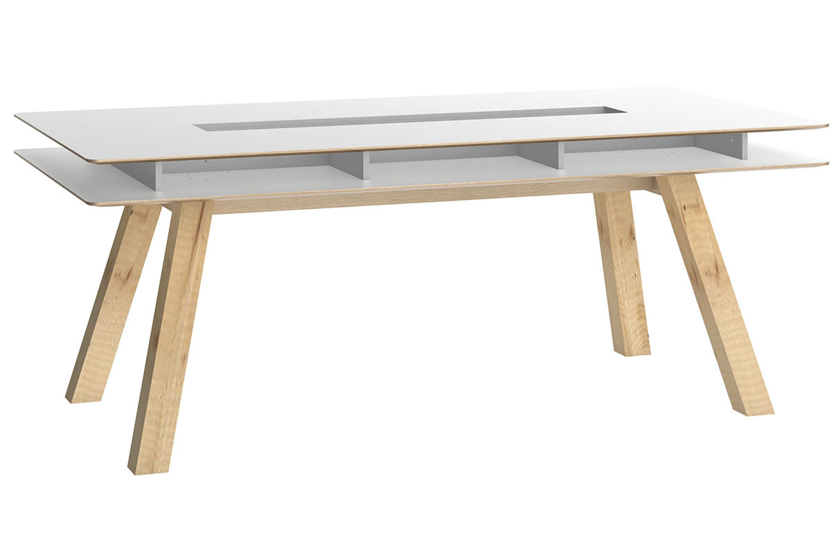 Table � manger design avec rangements 200cm WITTY
