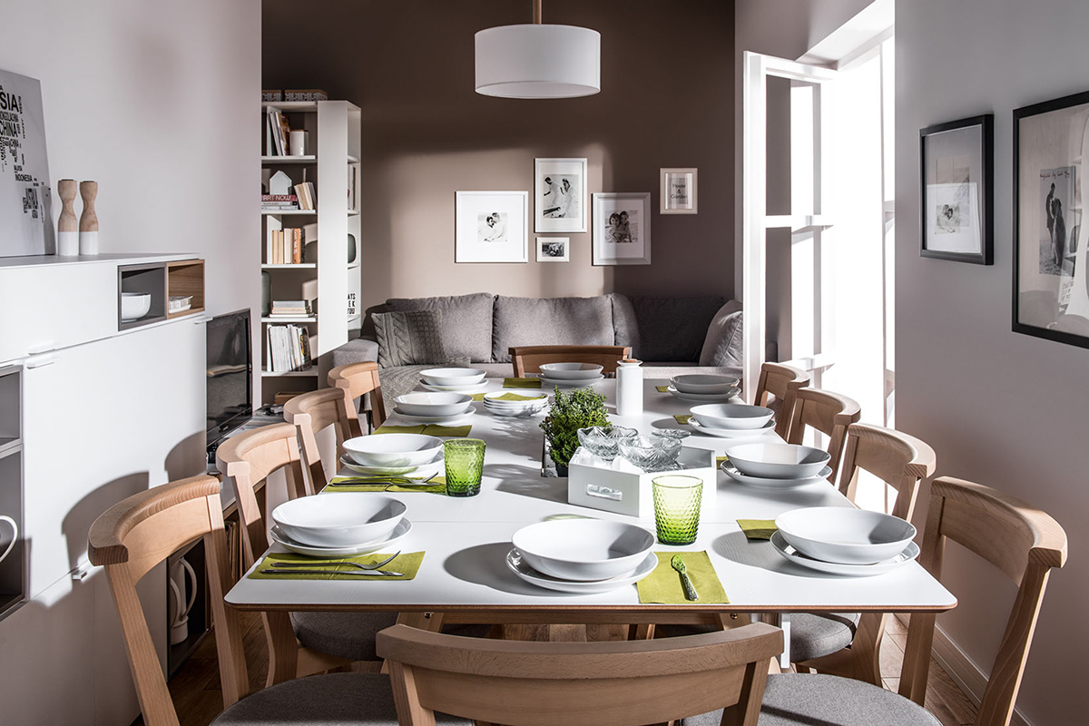 Table � manger design avec rangements 200cm WITTY